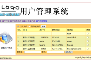 【P002】php+mysql用户管理系统毕业设计（源代码+毕业论文）