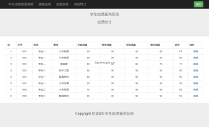 【P010】基于PHP学生成绩管理系统设计与实现